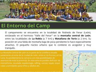 folleto el entorno del campamento