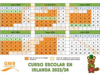 Calendario escolar en Irlanda 2023-24 primer T