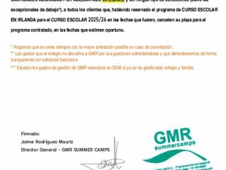 Certificado de devolución curso escolar