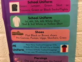 Recordatorios sobre el uniforme