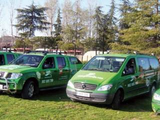 Vehiculos del campamento de inglés