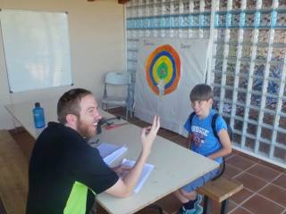 Registro en el campamento de inglés