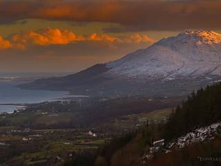 La montaña de Slieve Foy en Carlingford