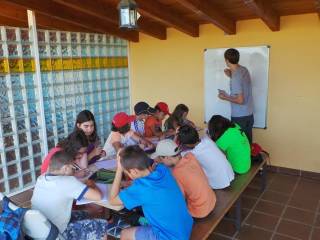 Primer dia de campamento de inglés