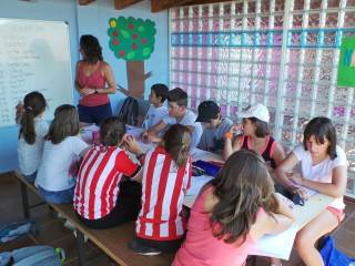 Primer dia de campamento de inglés