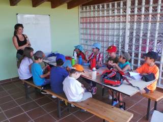 Primer dia de campamento de inglés