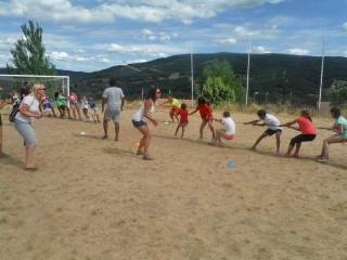 Juegos olímpicos en el campamento de inglés