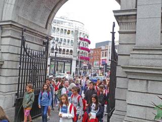 Día de visita a dubíin del grupo de curso escolar