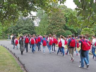 Día de visita a dubíin del grupo de curso escolar