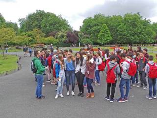 Día de visita a dubíin del grupo de curso escolar