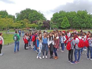 Día de visita a dubíin del grupo de curso escolar