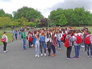 Día de visita a dubíin del grupo de curso escolar