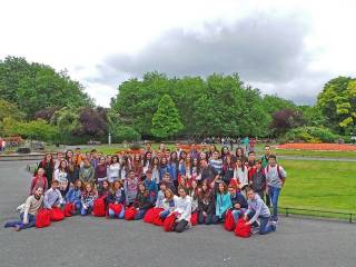 Día de visita a dubíin del grupo de curso escolar