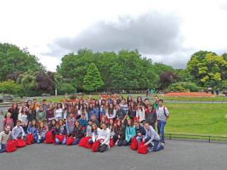 Día de visita a dubíin del grupo de curso escolar