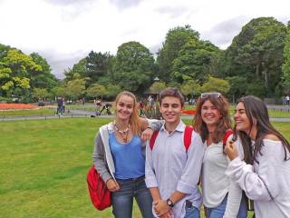 Día de visita a dubíin del grupo de curso escolar