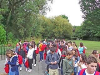 Día de visita a dubíin del grupo de curso escolar