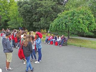 Día de visita a dubíin del grupo de curso escolar