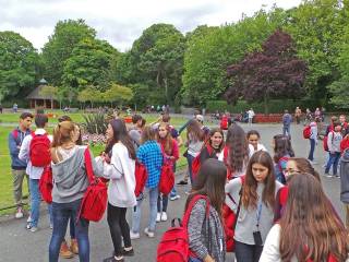 Día de visita a dubíin del grupo de curso escolar