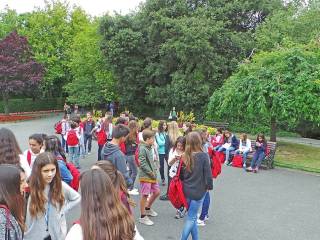 Día de visita a dubíin del grupo de curso escolar