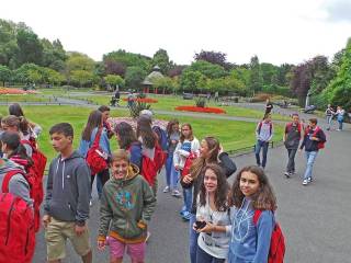 Día de visita a dubíin del grupo de curso escolar