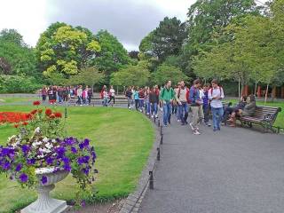 Día de visita a dubíin del grupo de curso escolar