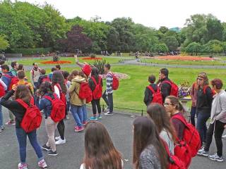 Día de visita a dubíin del grupo de curso escolar