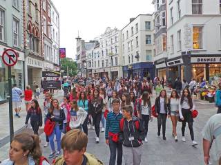 Día de visita a dubíin del grupo de curso escolar