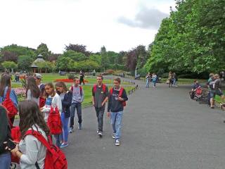 Día de visita a dubíin del grupo de curso escolar