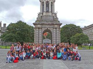 Día de visita a dubíin del grupo de curso escolar