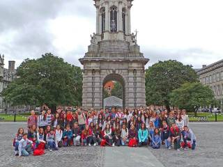 Día de visita a dubíin del grupo de curso escolar