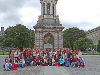 Día de visita a dubíin del grupo de curso escolar