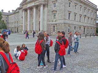 Día de visita a dubíin del grupo de curso escolar