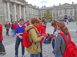 Día de visita a dubíin del grupo de curso escolar