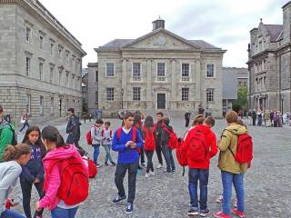 Día de visita a dubíin del grupo de curso escolar