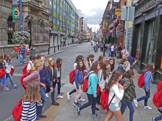 Día de visita a dubíin del grupo de curso escolar