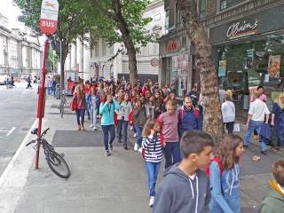 Día de visita a dubíin del grupo de curso escolar