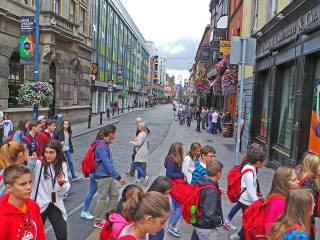 Día de visita a dubíin del grupo de curso escolar