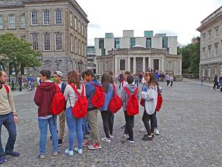 Día de visita a dubíin del grupo de curso escolar