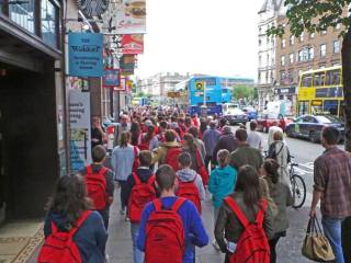 Día de visita a dubíin del grupo de curso escolar