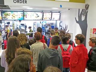 Día de visita a dubíin del grupo de curso escolar