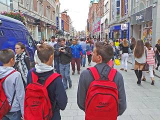 Día de visita a dubíin del grupo de curso escolar