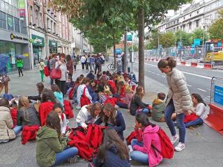 Día de visita a dubíin del grupo de curso escolar