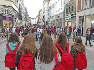 Día de visita a dubíin del grupo de curso escolar