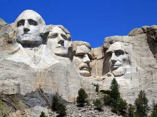 Vista de los retratos de los presidentes de Estados Unidos