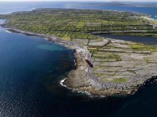 Aran Islands a vista de pájaro