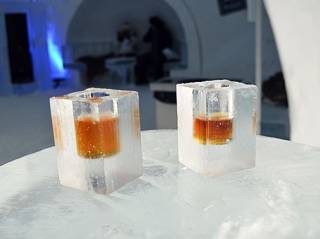 Los vasos también son de hielo