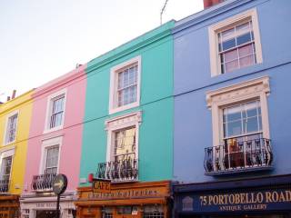 Fachadas de colores en Notting Hill