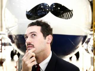 Avión de British Airways para la campaña de Movember