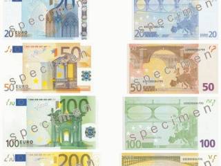 billetes de euro en Irlanda