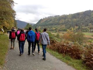 excursión del grupo de curso escolar